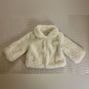 Rachel Zoe Faux Fur Coat White